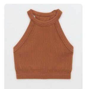Aerie Superchill Seamless High Neck Top